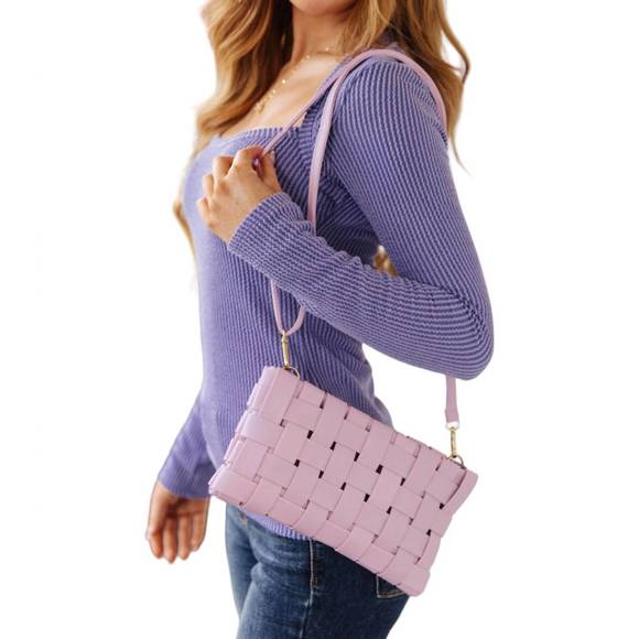 NEW 123 AMORE women's forever falling handbag in lilac - Picture 3 of 4